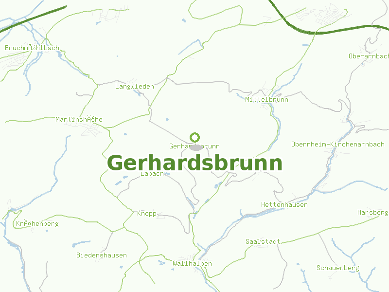 Karte von Gerhardsbrunn