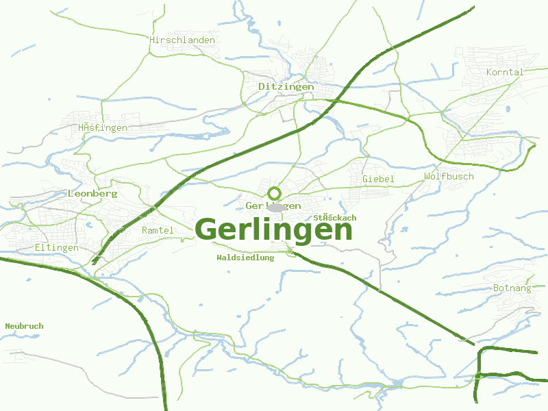 Karte von Gerlingen