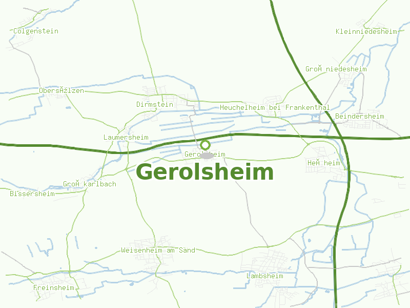 Karte von Gerolsheim