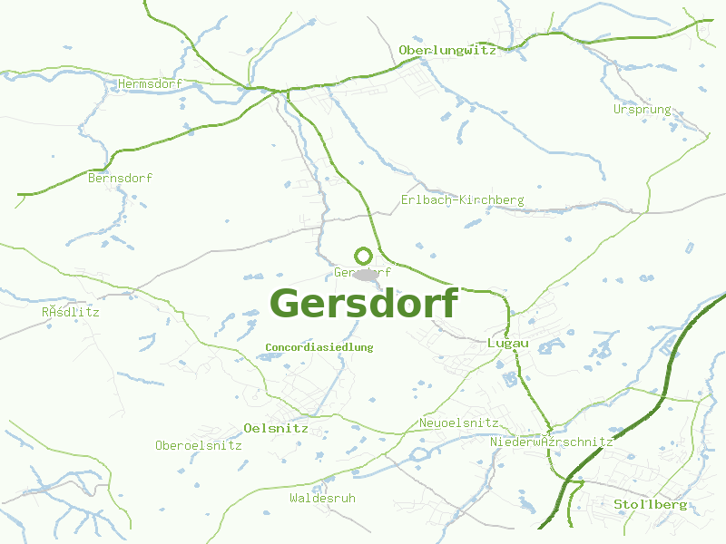 Karte von Gersdorf