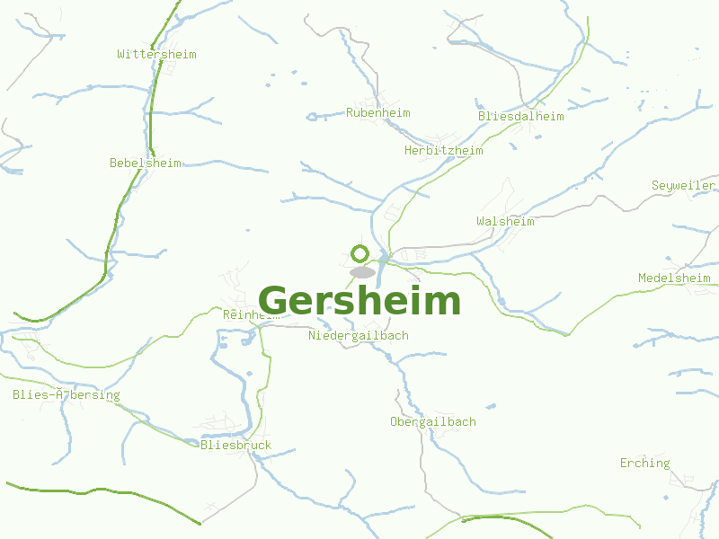 Karte von Gersheim