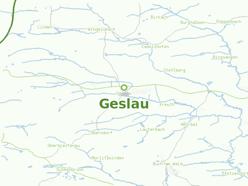 Karte von Geslau