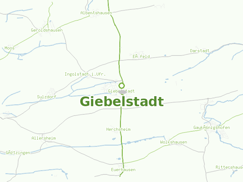 Karte von Giebelstadt
