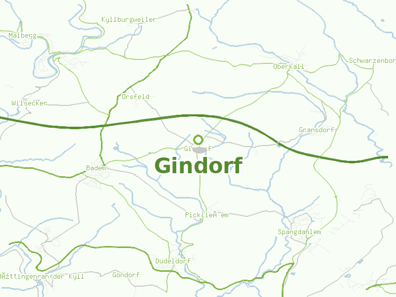 Karte von Gindorf