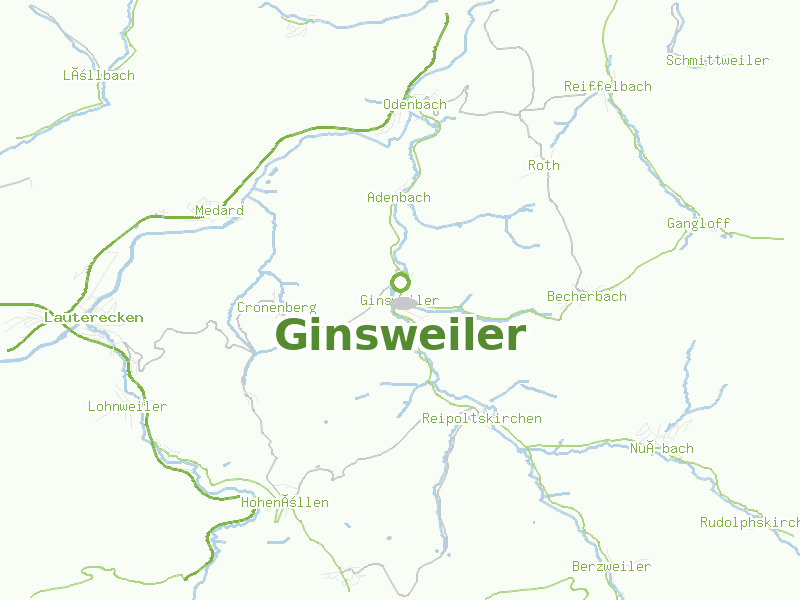 Karte von Ginsweiler