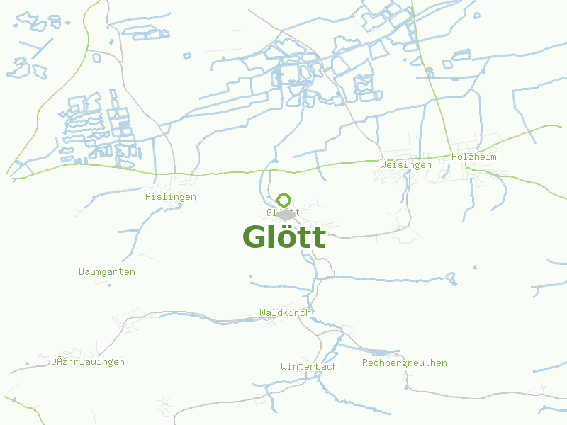 Karte von Glött