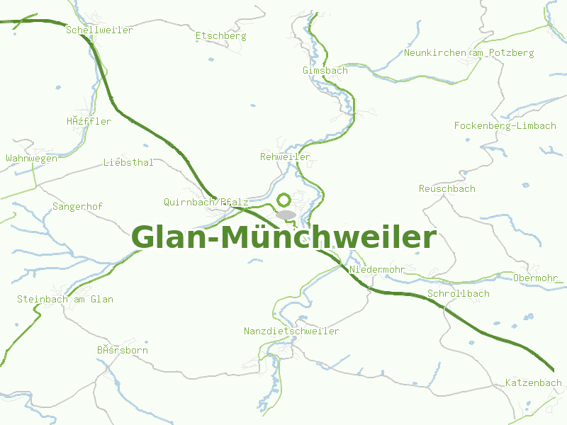 Karte von Glan-Münchweiler