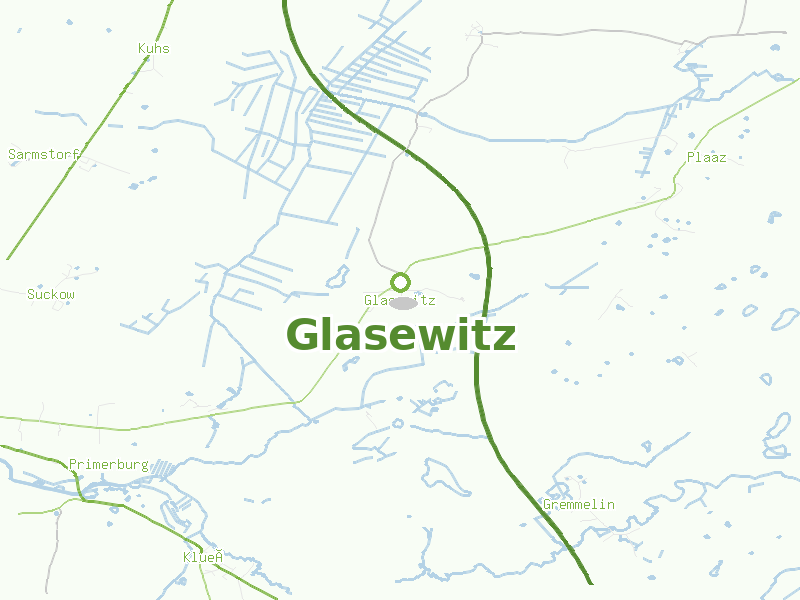 Karte von Glasewitz