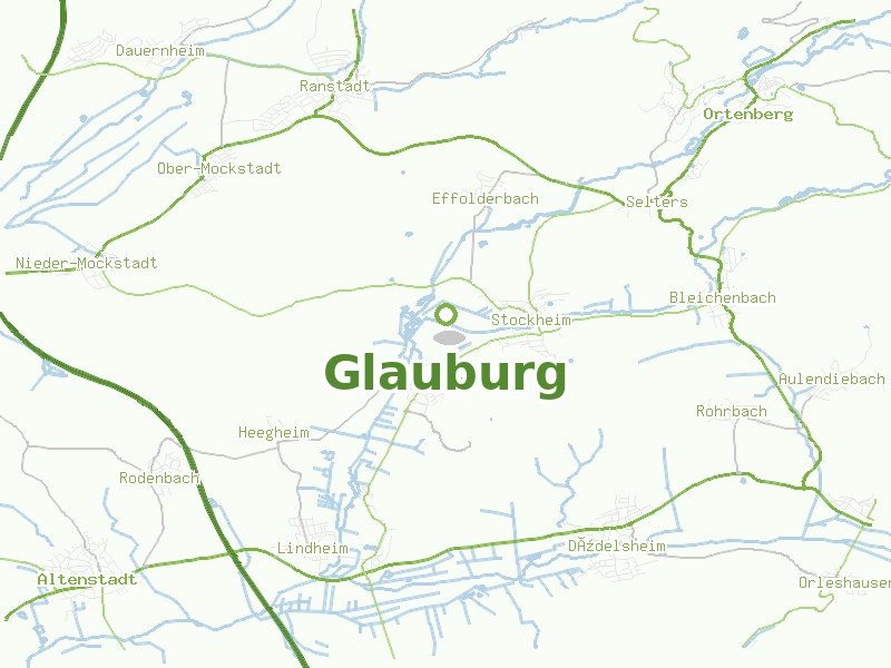 Karte von Glauburg
