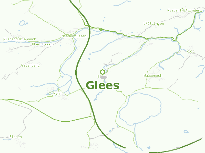 Karte von Glees