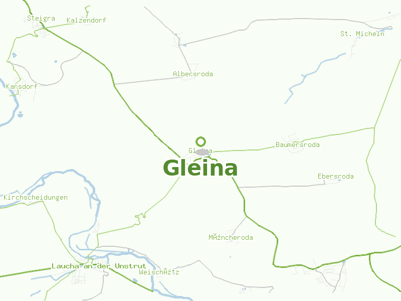 Karte von Gleina