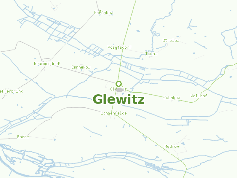 Karte von Glewitz