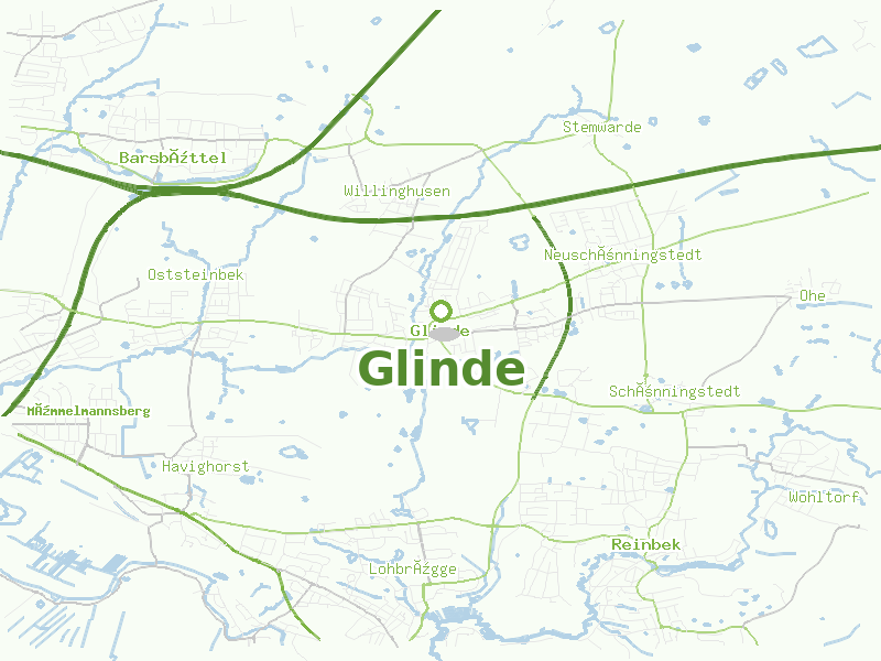 Karte von Glinde