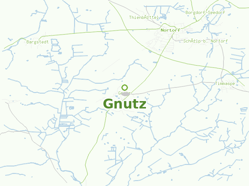 Karte von Gnutz