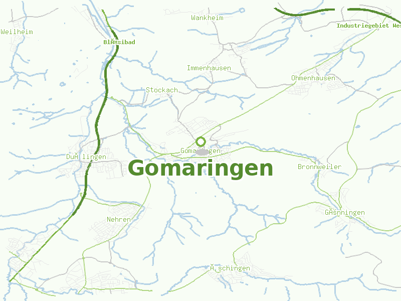 Karte von Gomaringen