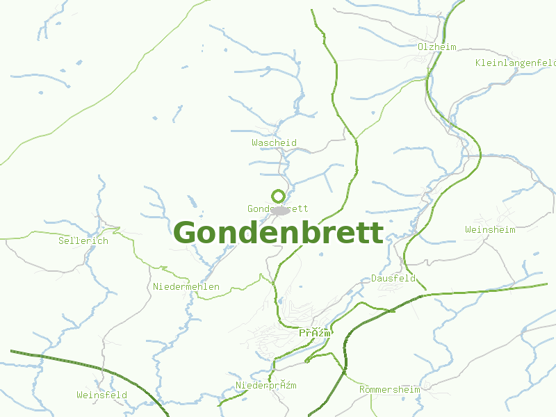 Karte von Gondenbrett
