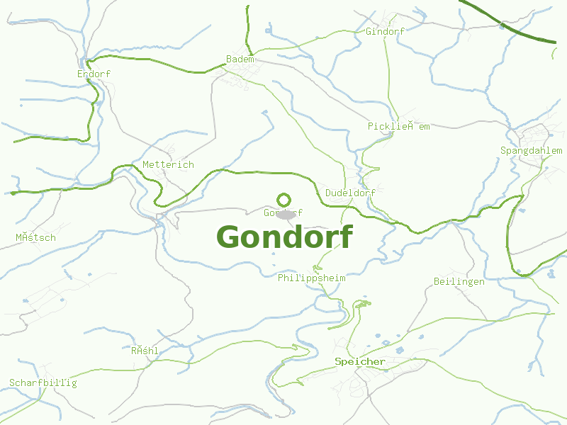 Karte von Gondorf