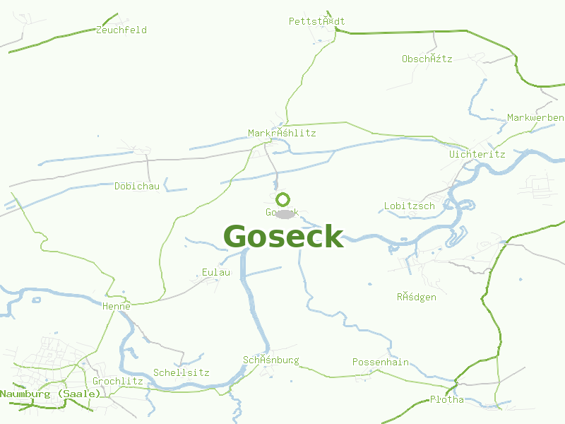 Karte von Goseck