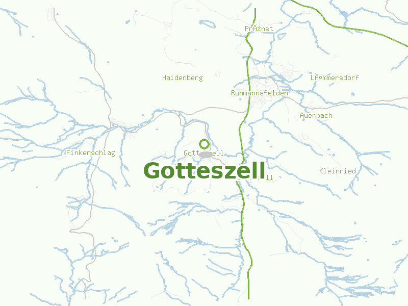 Karte von Gotteszell
