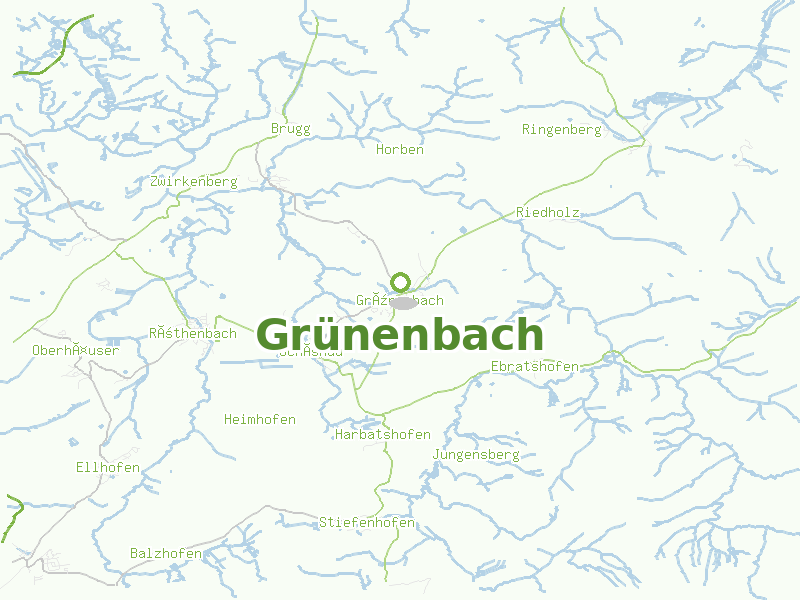 Karte von Grünenbach