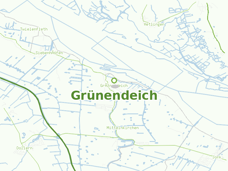 Karte von Grünendeich