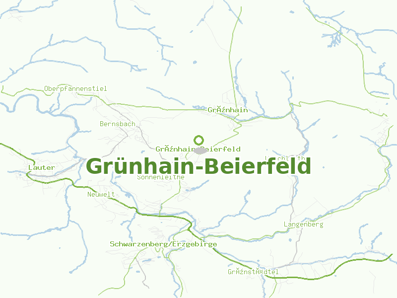 Karte von Grünhain-Beierfeld