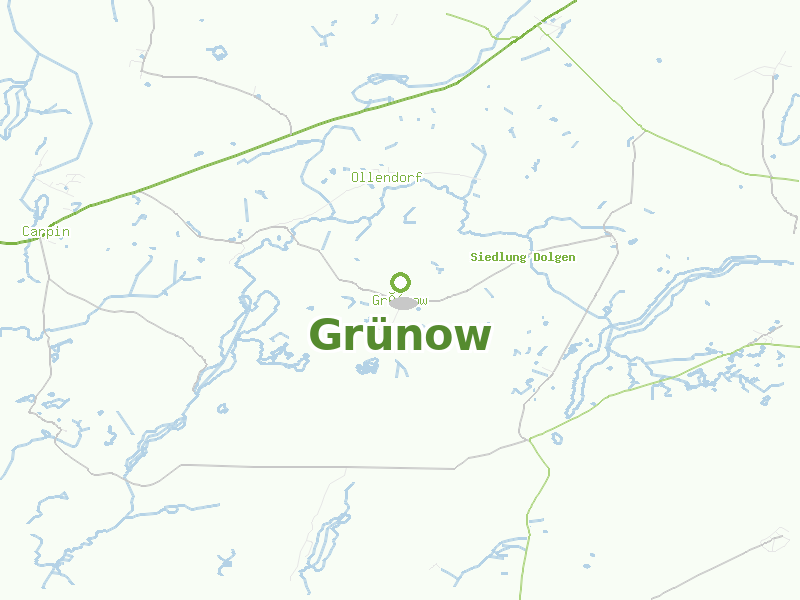 Karte von Grünow