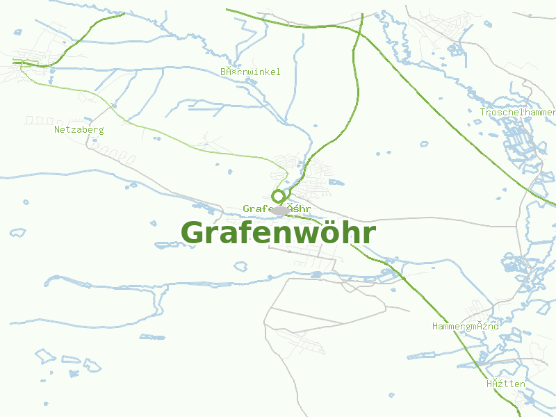 Karte von Grafenwöhr