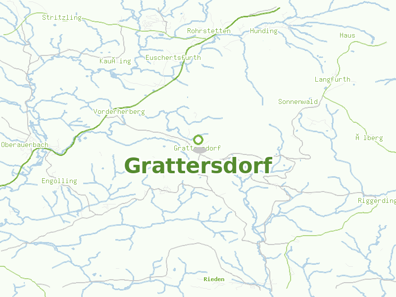 Karte von Grattersdorf