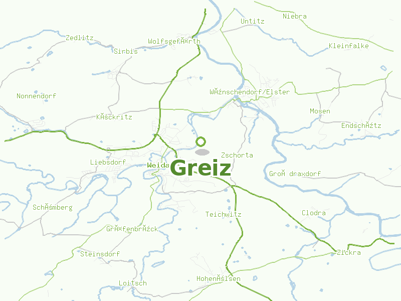 Karte von Greiz