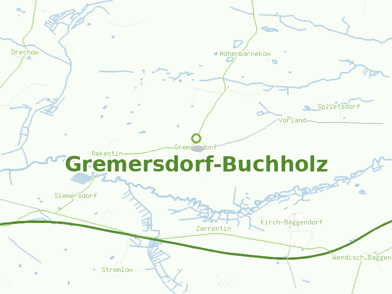 Karte von Gremersdorf-Buchholz