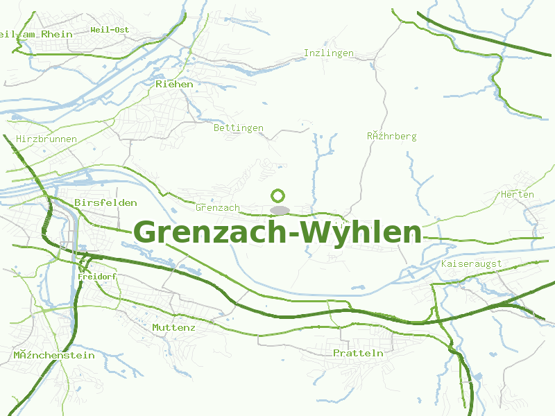 Karte von Grenzach-Wyhlen