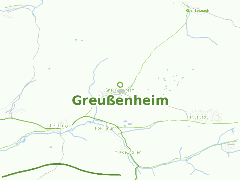 Karte von Greußenheim