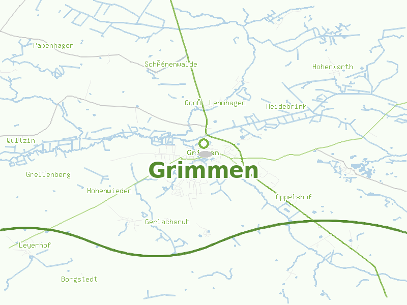 Karte von Grimmen