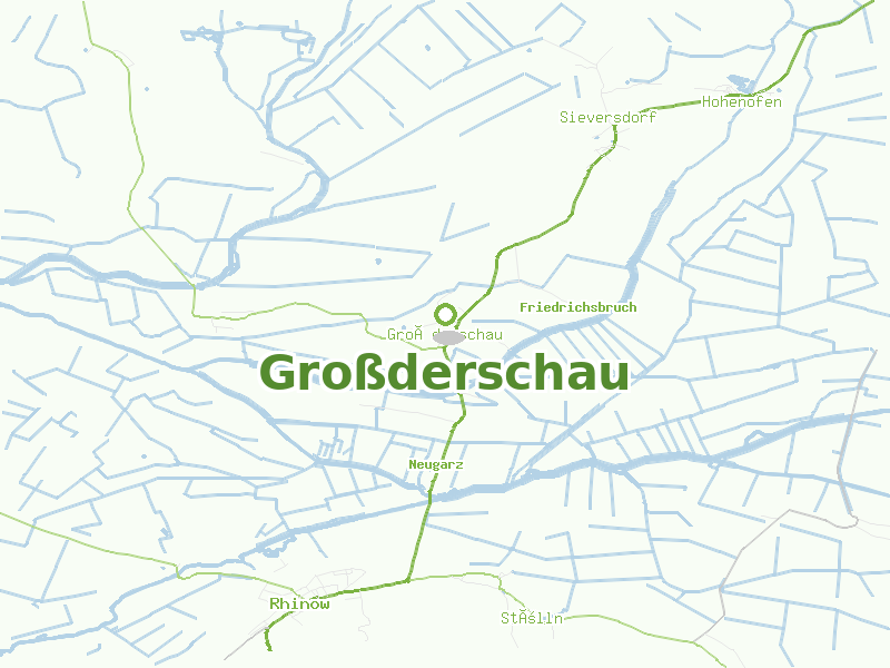 Karte von Großderschau