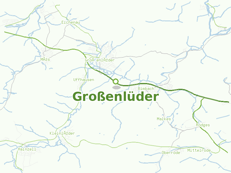Karte von Großenlüder