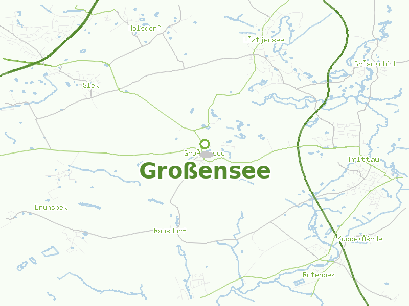 Karte von Großensee