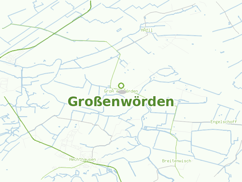 Karte von Großenwörden