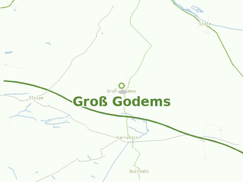 Karte von Groß Godems