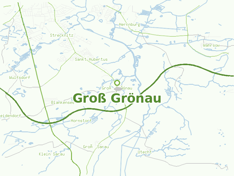 Karte von Groß Grönau
