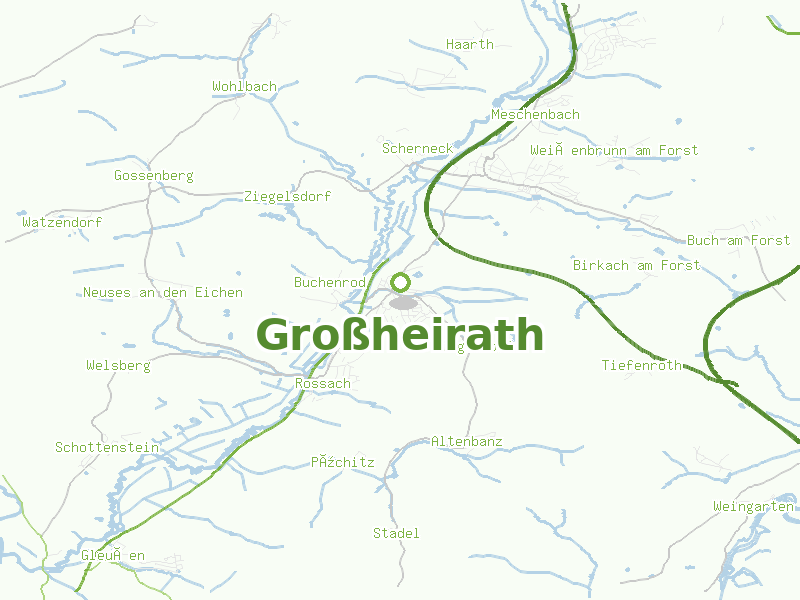 Karte von Großheirath