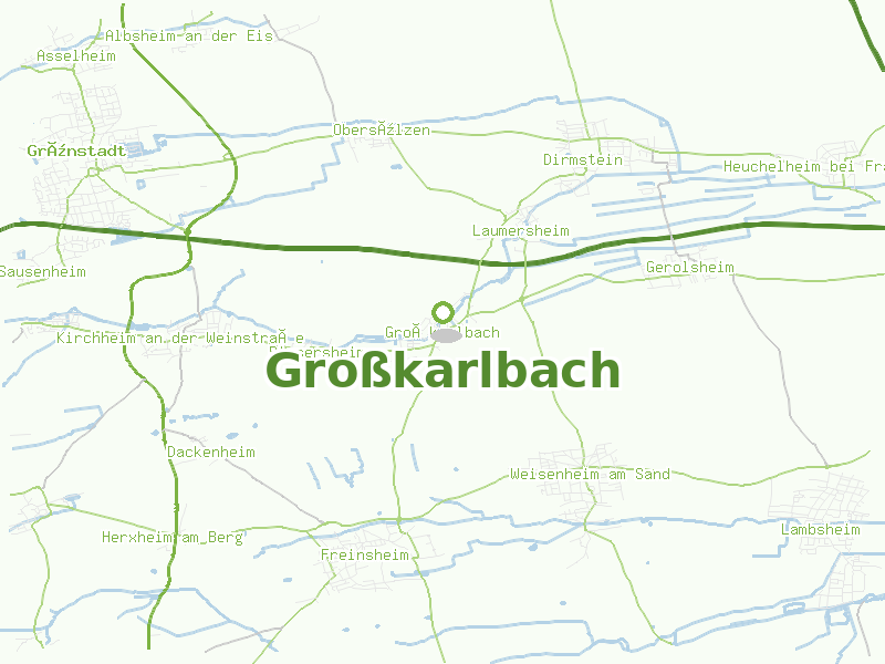 Karte von Großkarlbach