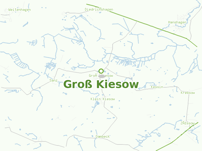Karte von Groß Kiesow