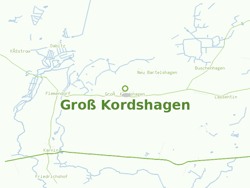 Karte von Groß Kordshagen