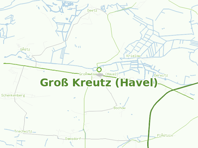 Karte von Groß Kreutz (Havel)