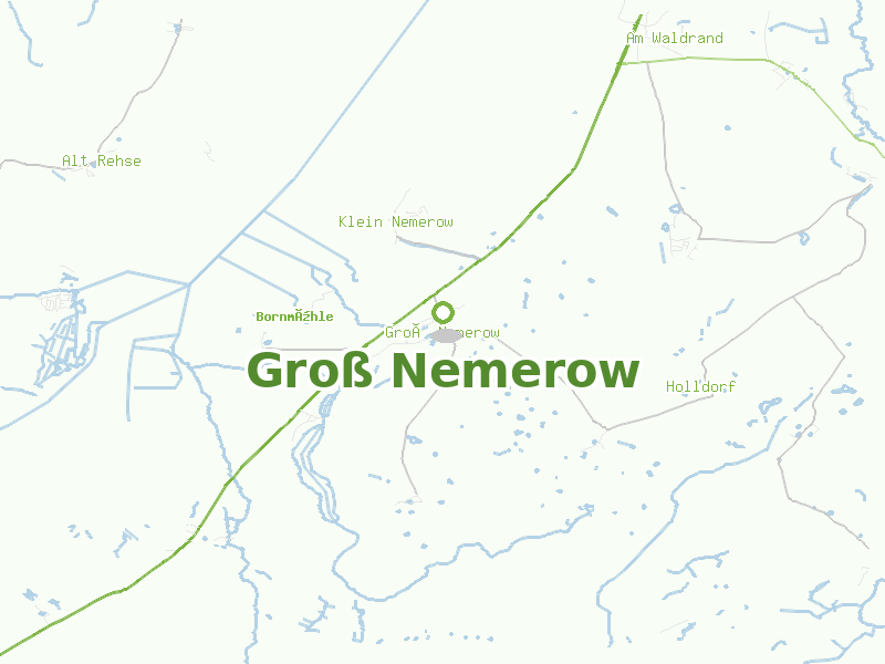 Karte von Groß Nemerow
