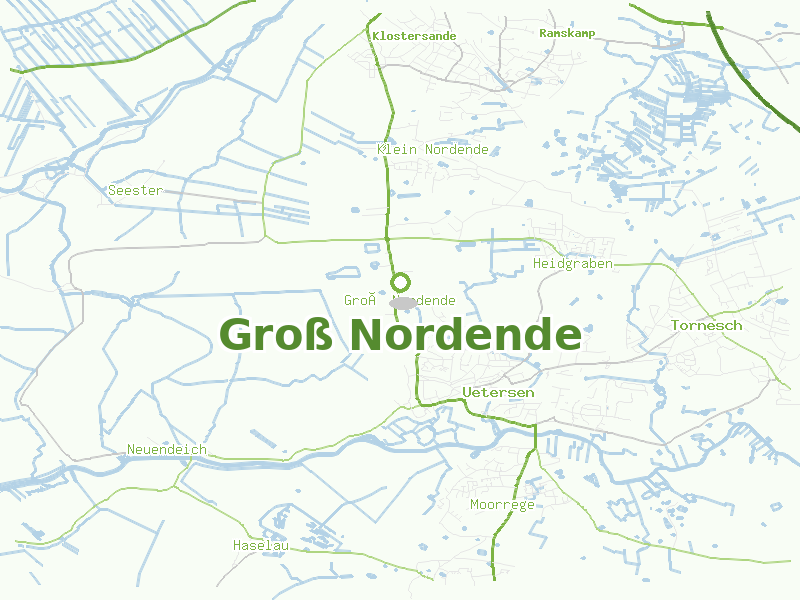 Karte von Groß Nordende