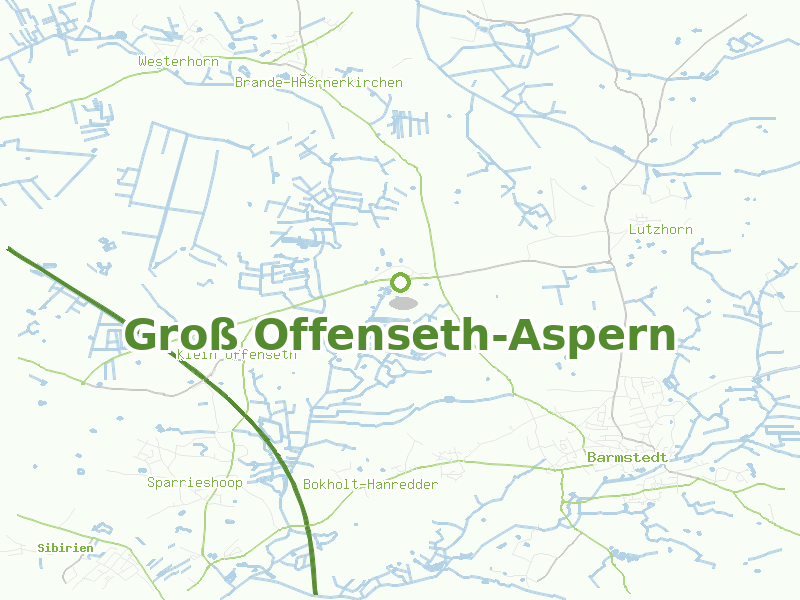 Karte von Groß Offenseth-Aspern
