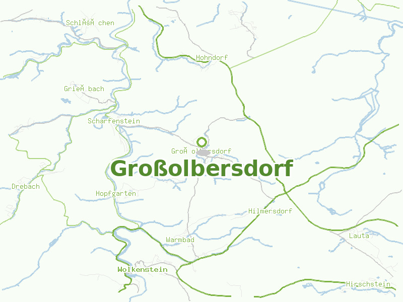 Karte von Großolbersdorf