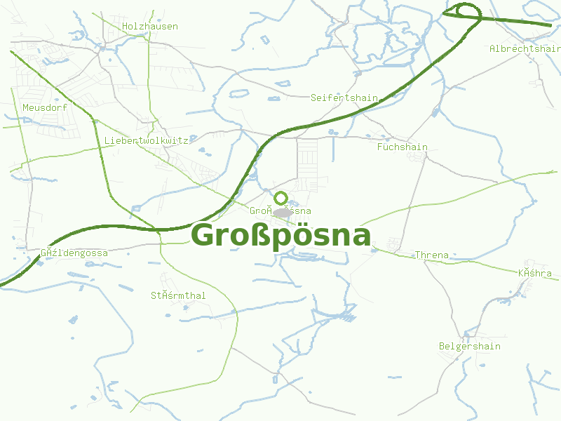 Karte von Großpösna